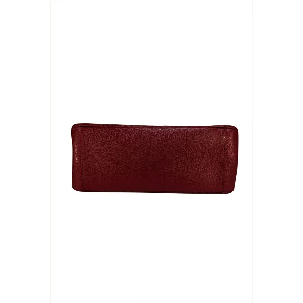 Chanel - Red Caviar Leather Quilted Shoulder Bag